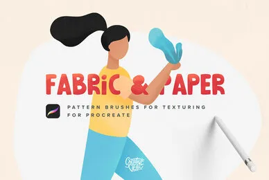 Fabric  Paper Procreate Brushes