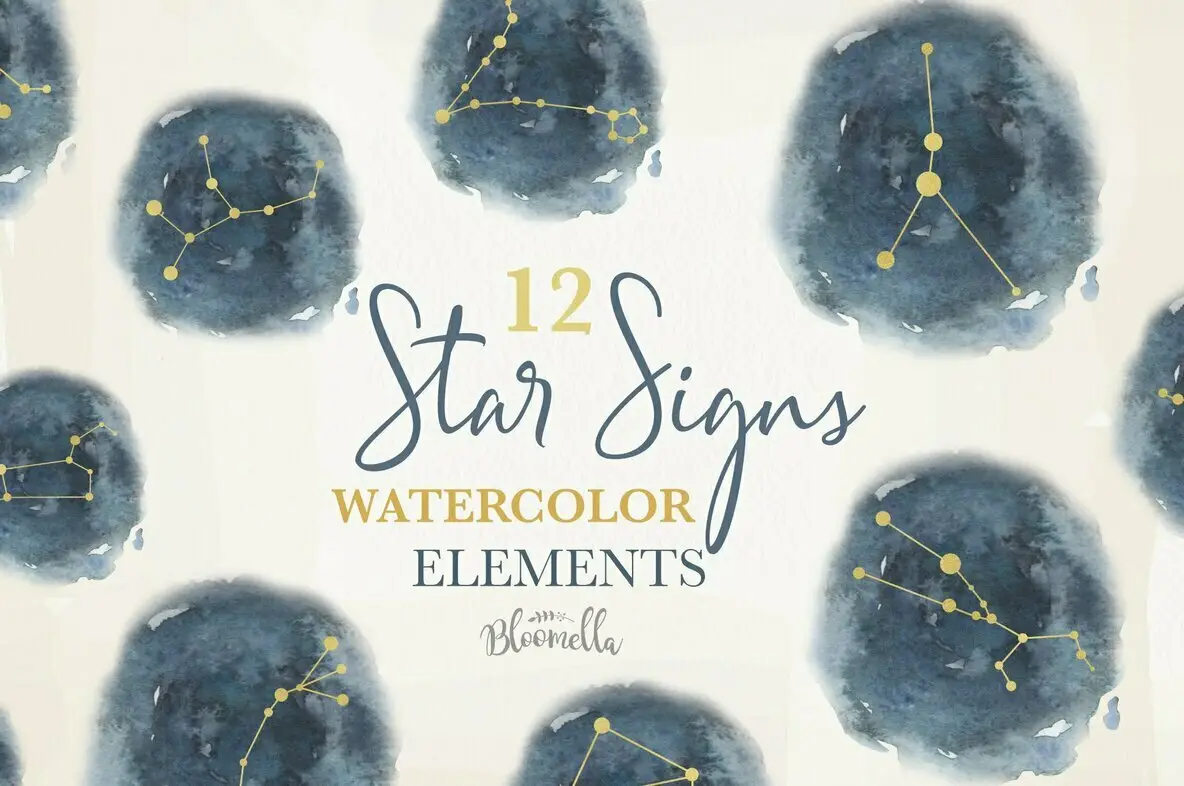 Star Signs Watercolor Package