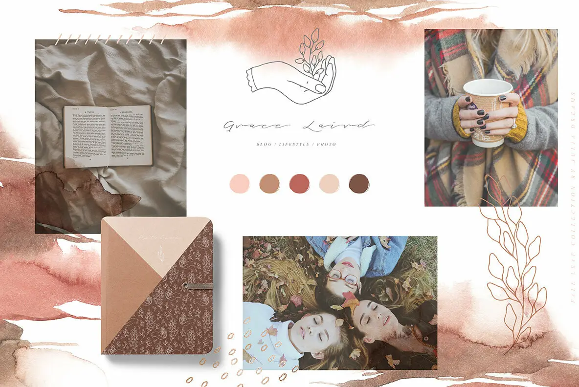 Fall Leaf Collection Graphics - YouWorkForThem