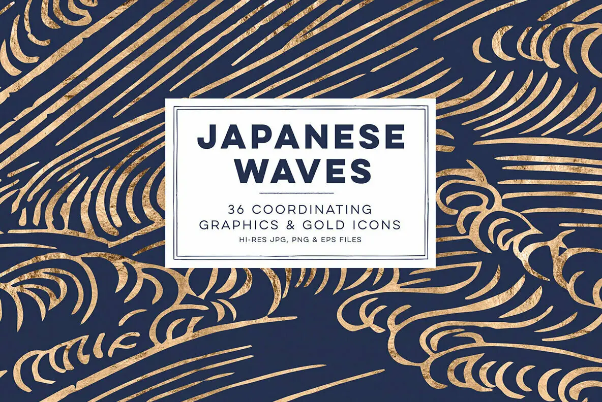 Japanese Waves & Golden Icons