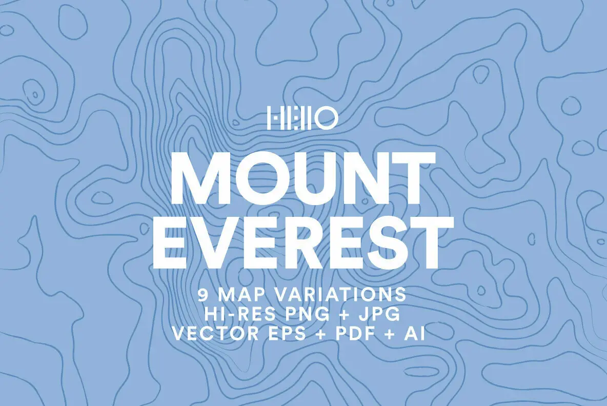 Mount Everest Topographic Maps