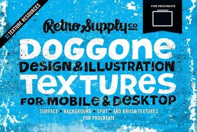 Doggone Design  Illustration Textures for Procreate