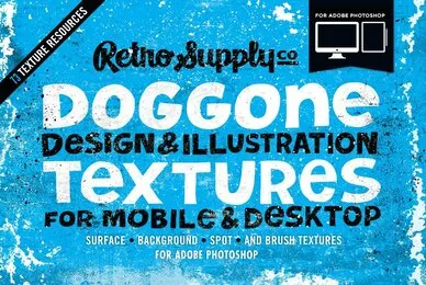 Doggone Design  Illustration Textures for Adobe Photoshop