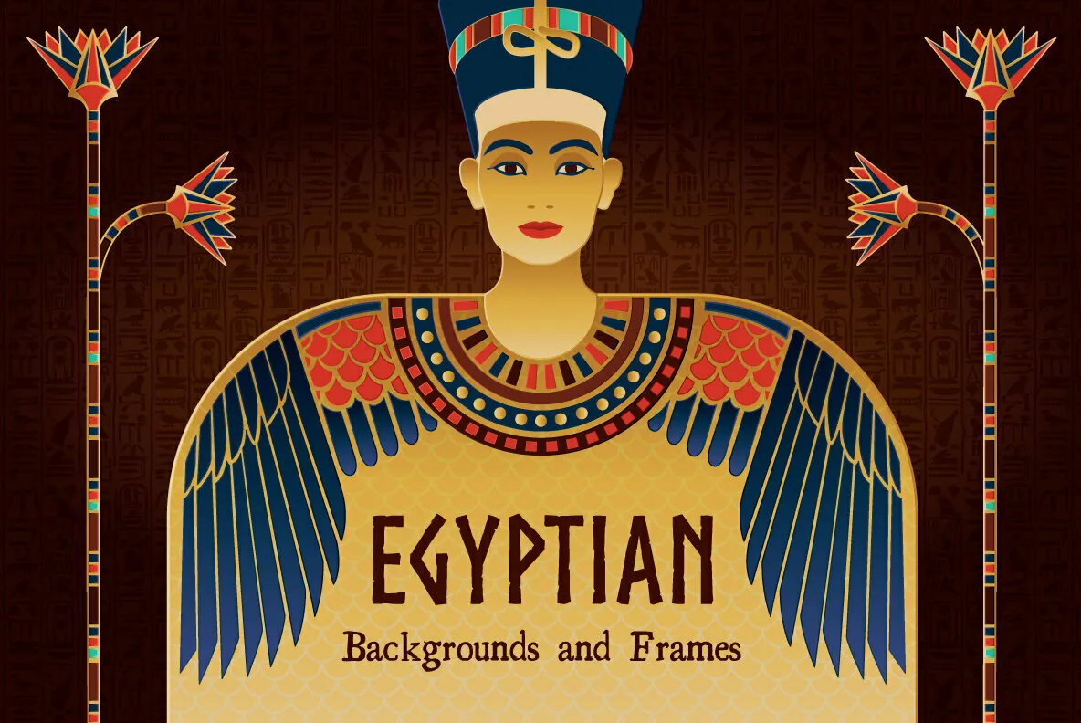 Egyptian Backgrounds and Frames