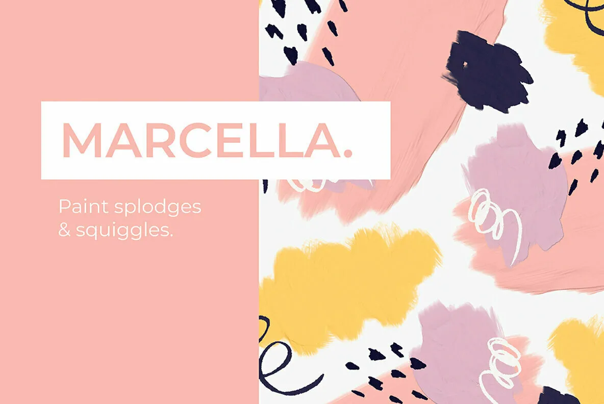 Marcella Paint Splodges and Squiggles