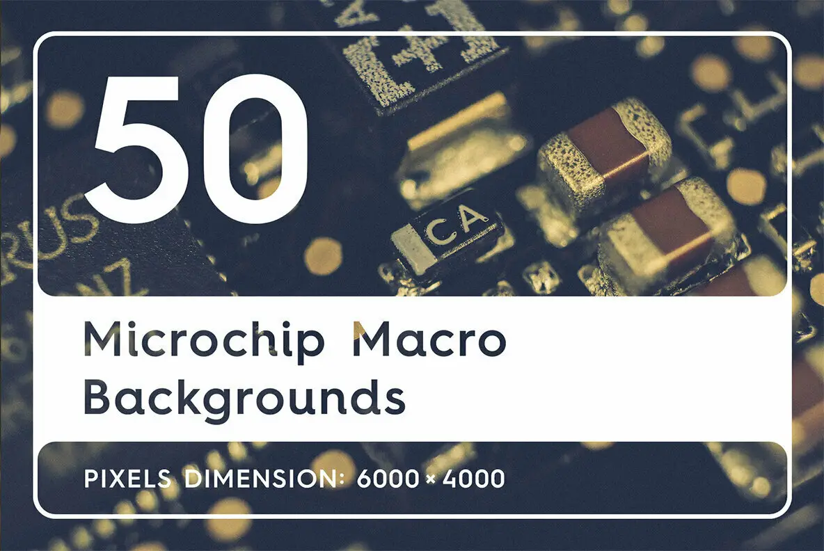 50 Microchip Macro Backgrounds