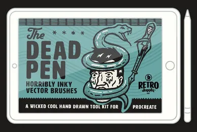 The Dead Pen   A Wicked Cool Hand Drawn Toolkit for Procreate