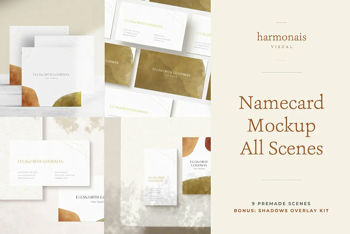 Namecard Mockup All Scenes