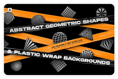 Abstract Shapes  Plastic Wrap Backgrounds