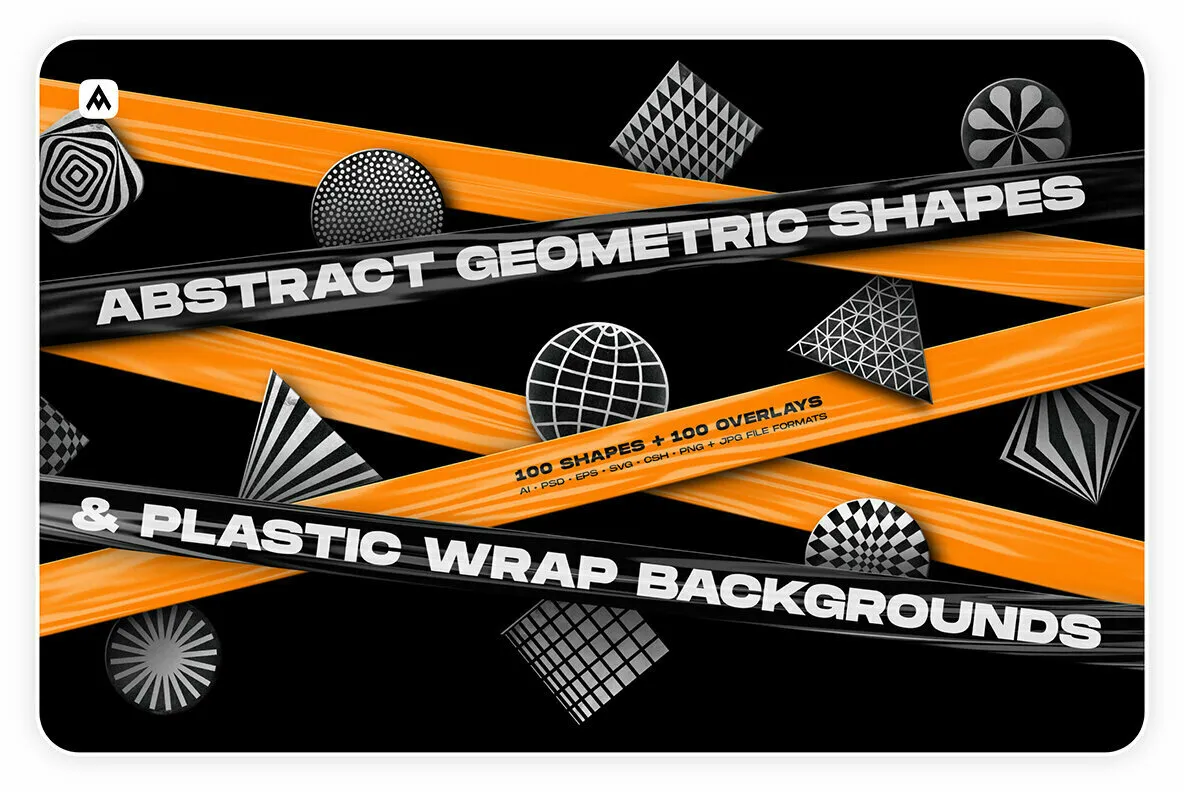 Abstract Shapes & Plastic Wrap Backgrounds
