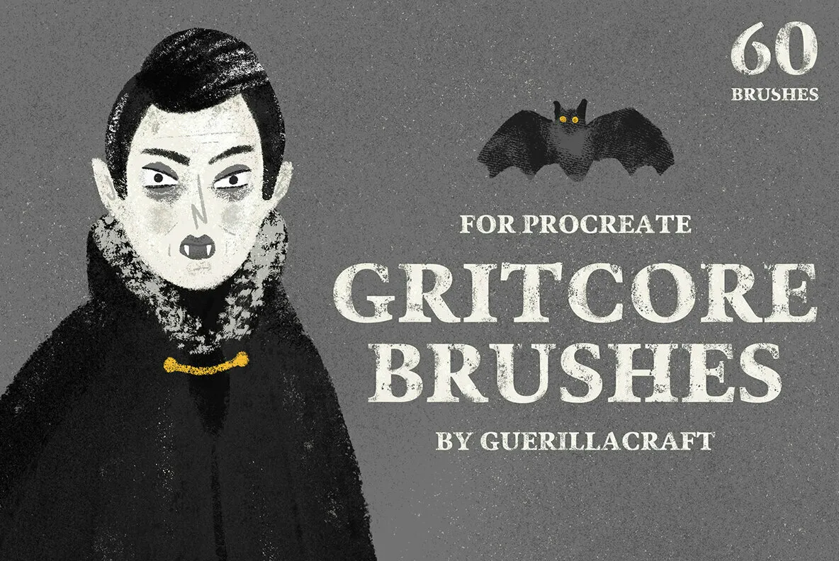 Gritcore Brushes for Procreate