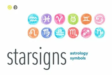 Starsigns Astrology Color Symbols