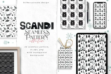 SCANDI Seamless Patterns