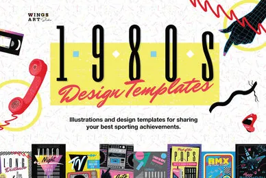 1980s Poster Templates