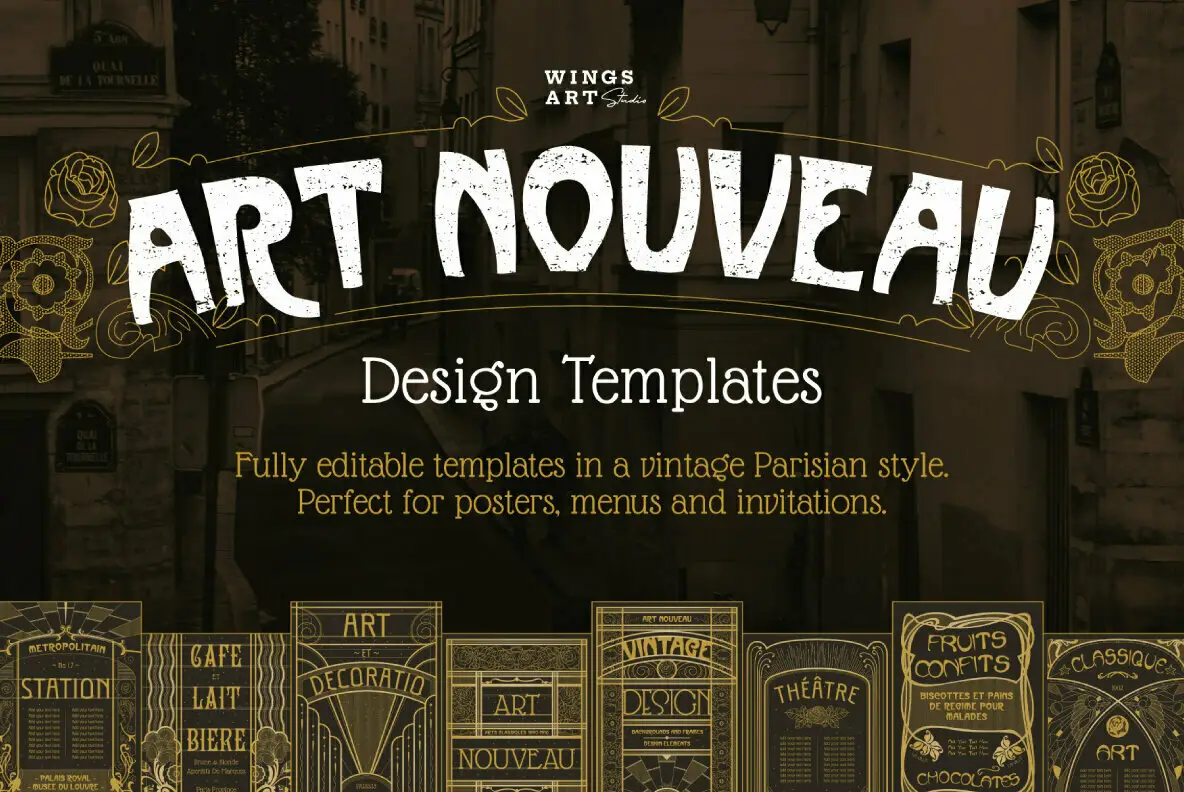 Art Nouveau Design Templates