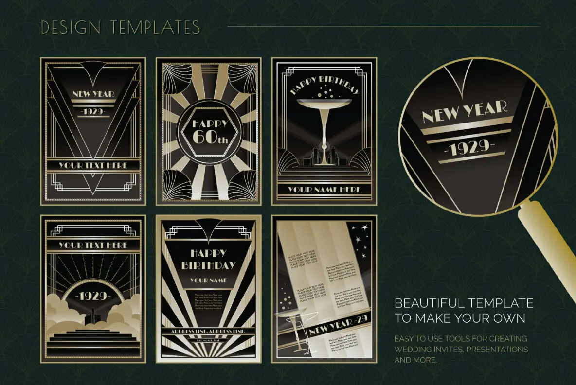 The Complete Art Deco Graphics Collection Illustrations - YouWorkForThem