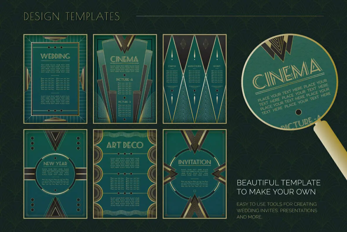 The Complete Art Deco Graphics Collection Illustrations - YouWorkForThem