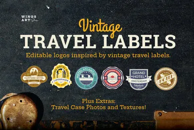 Vintage Travel Labels