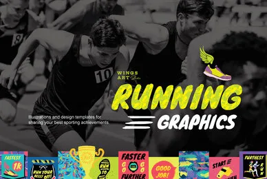 Running and Sports Graphics Bundle