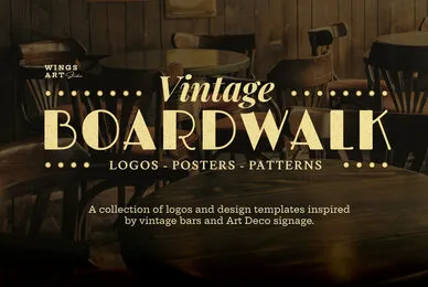 Art Deco Boardwalk Graphics Collection