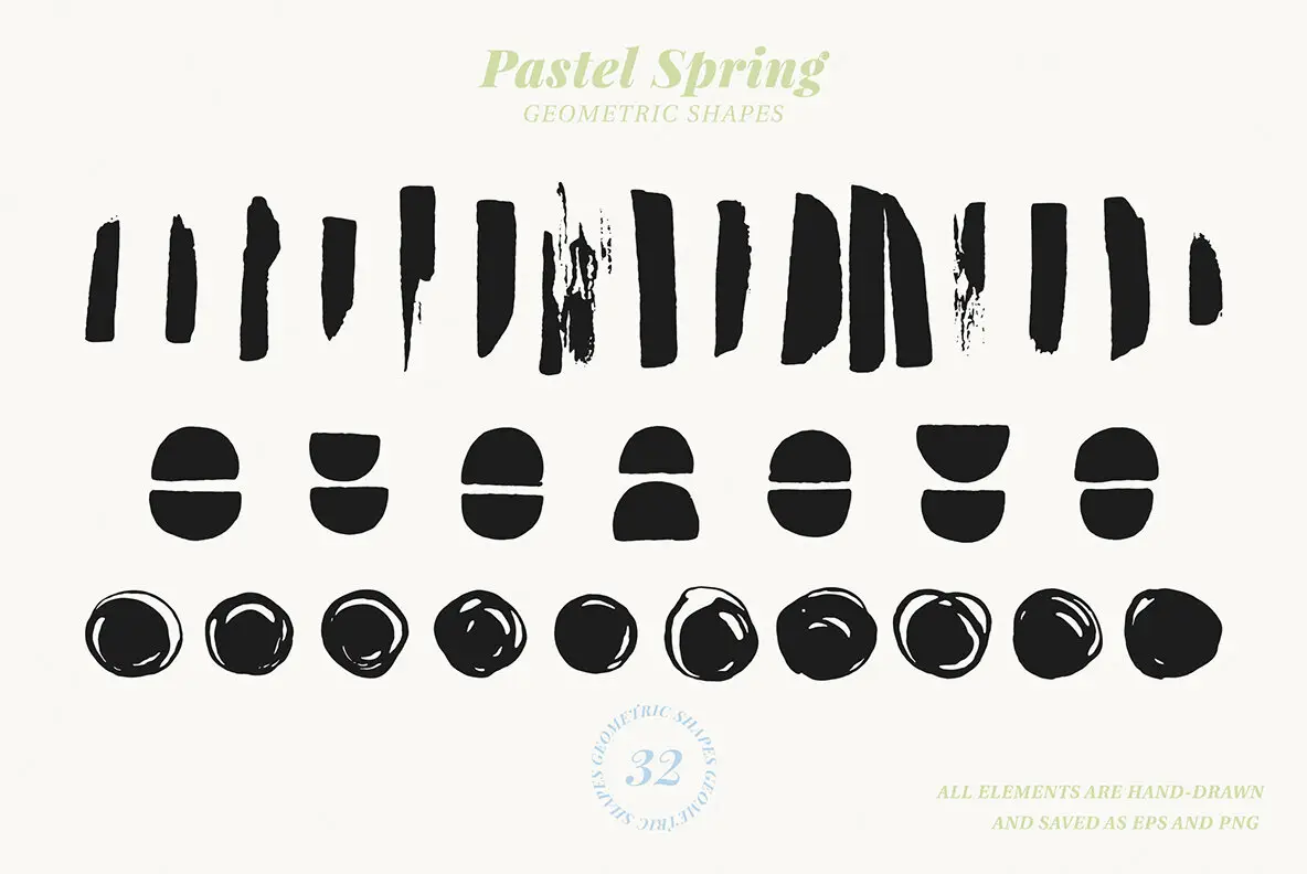 Pastel Spring Patterns Illustrations Floral Collection Graphics ...