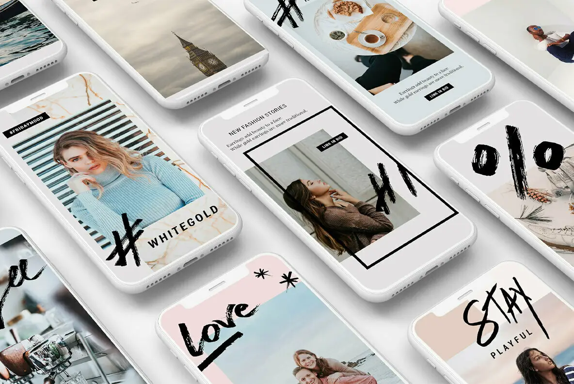 Animated Modern Instagram Stories With Hand Drawn Elements