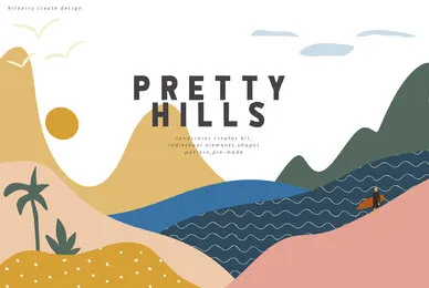 Pretty Hills   Landscapes Kit