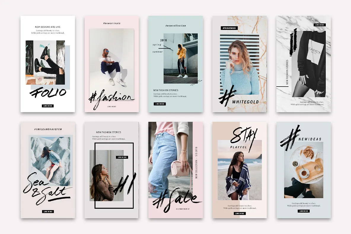 Mini Bundle Animated Instagram Posts Stories Pack Graphics - YouWorkForThem