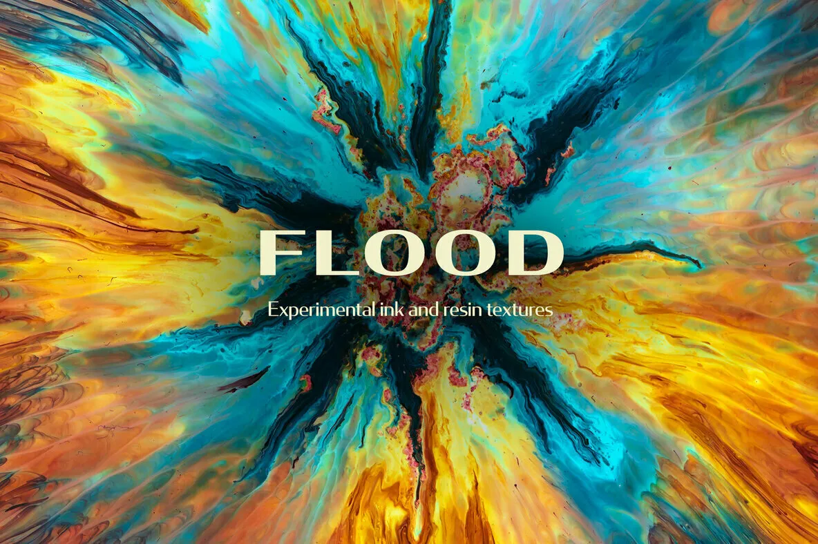 Flood—Ink & Resin Textures