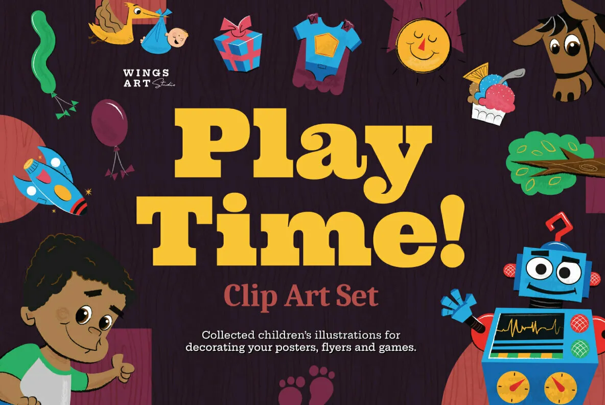 Playtime Clip Art Set