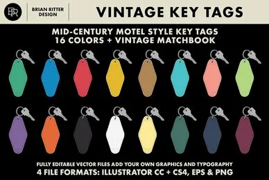 Vintage Key Tags