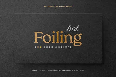 Hot Foil Logo Mockups