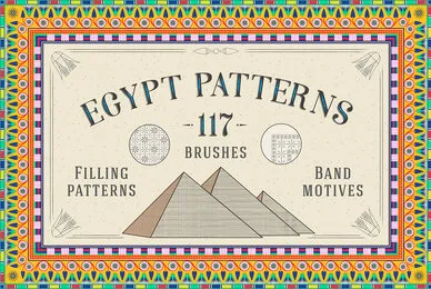 117 Egypt Patterns Brushes  Swatches