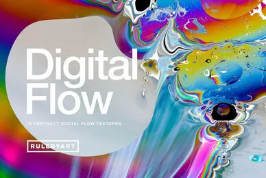 Digital Flow Abstract Textures
