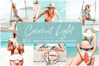 Coconut Light   Mobile  Desktop Lightroom Presets