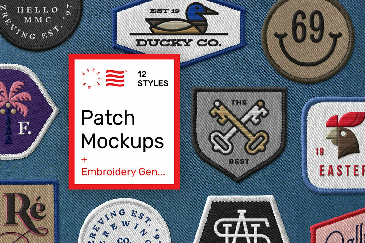 Patch Mockups and Embroidery Generator