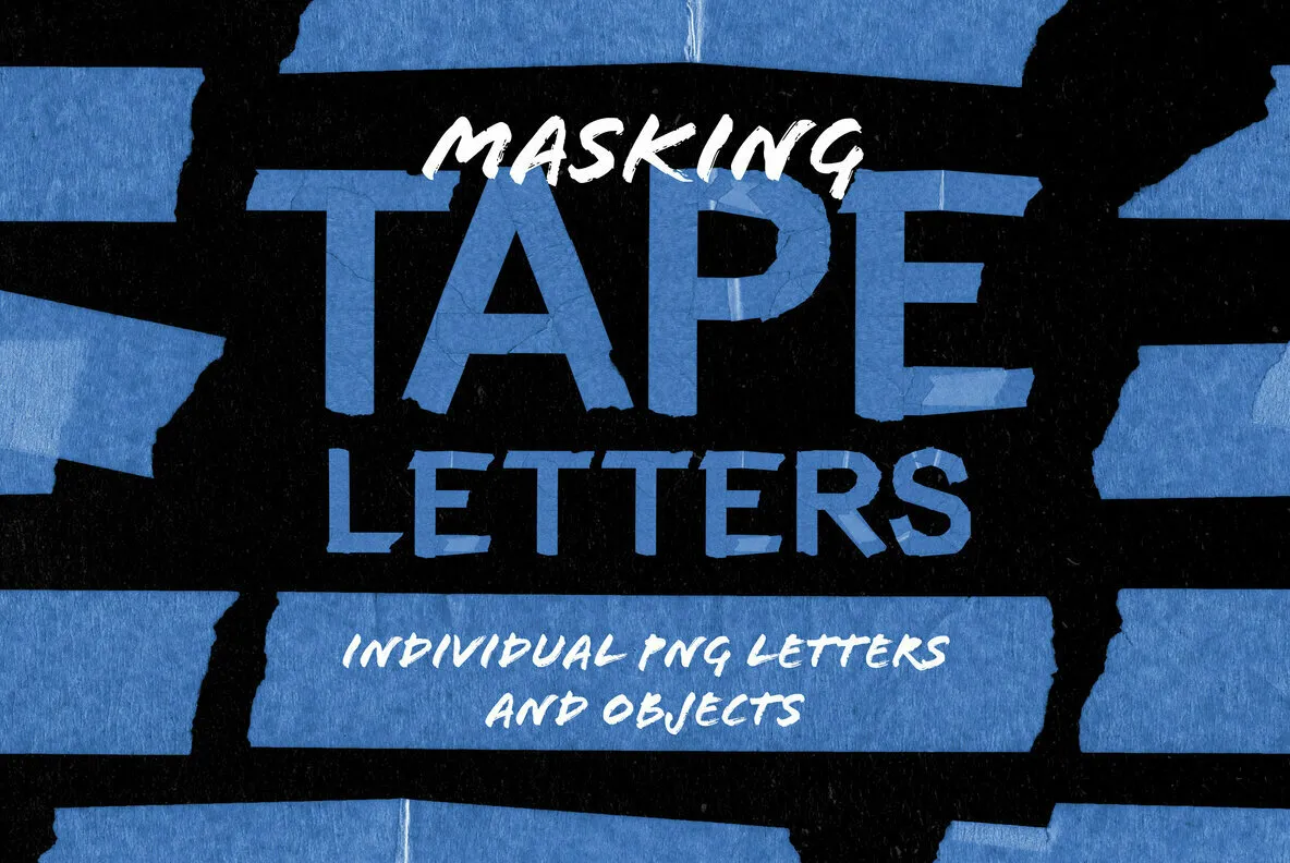 Masking Tape Letters & Objects