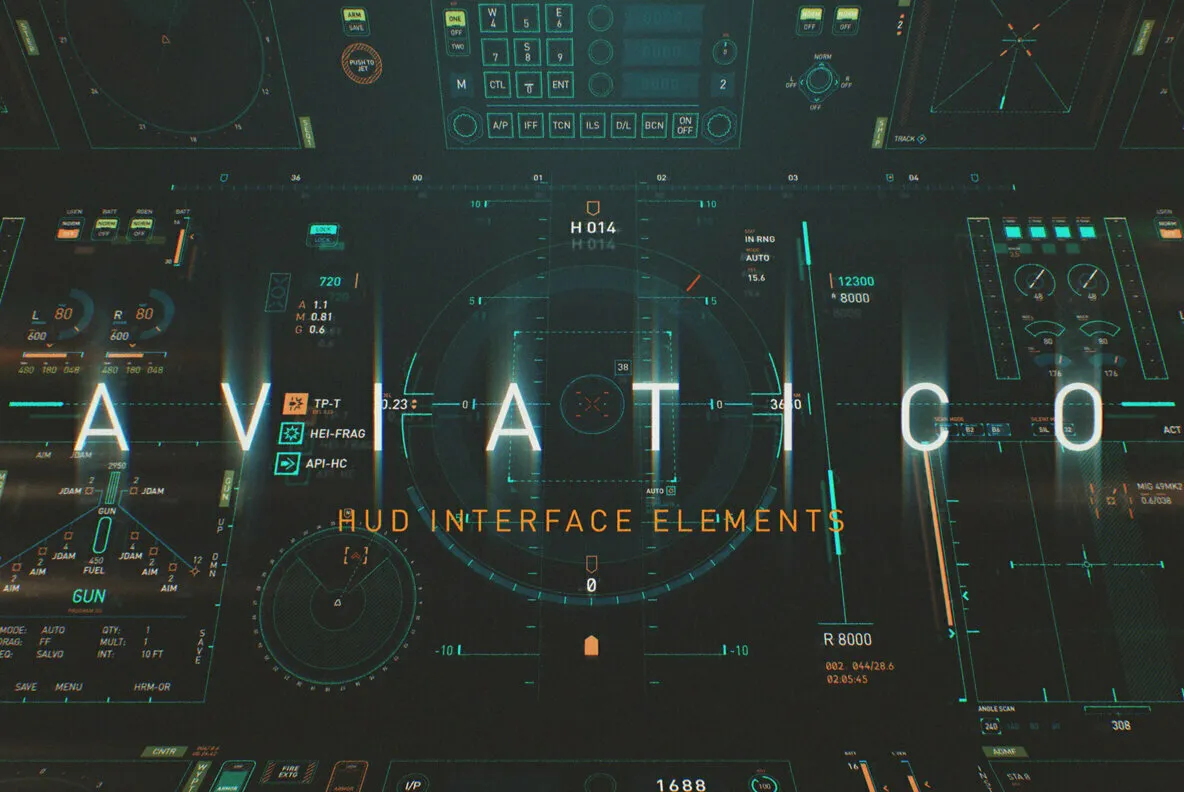 AVIATICO - HUD Futuristic UI Elements Pack