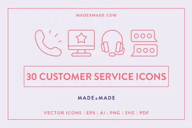Line Icons     Customer Service