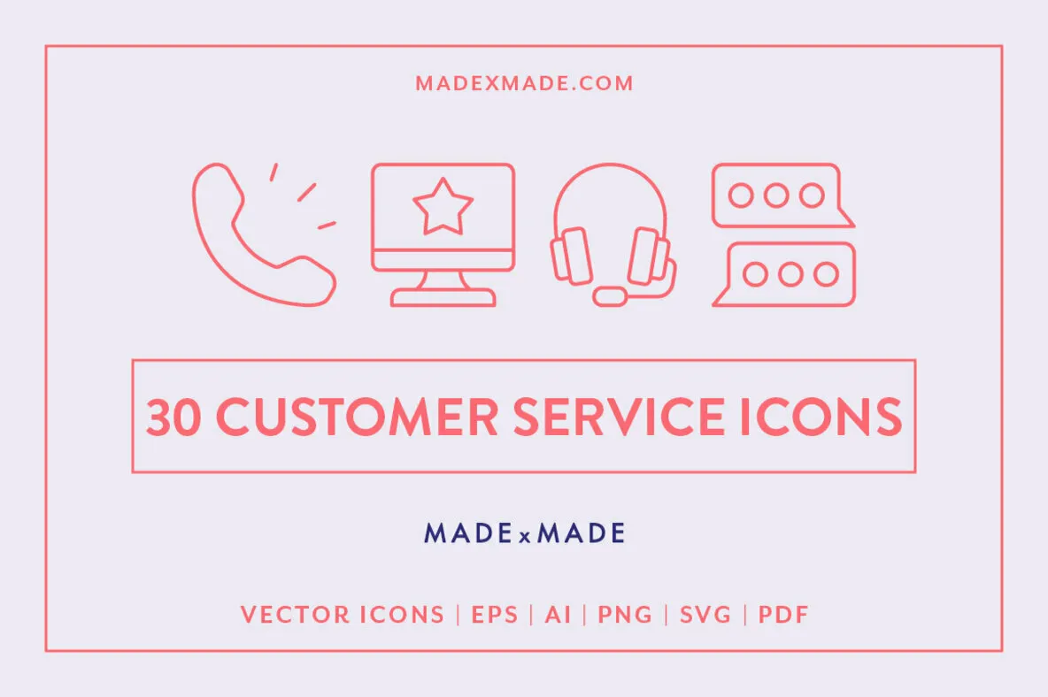 Line Icons – Customer Service