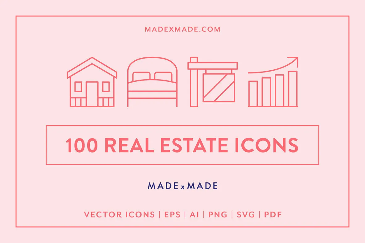 Line Icons – Real Estate