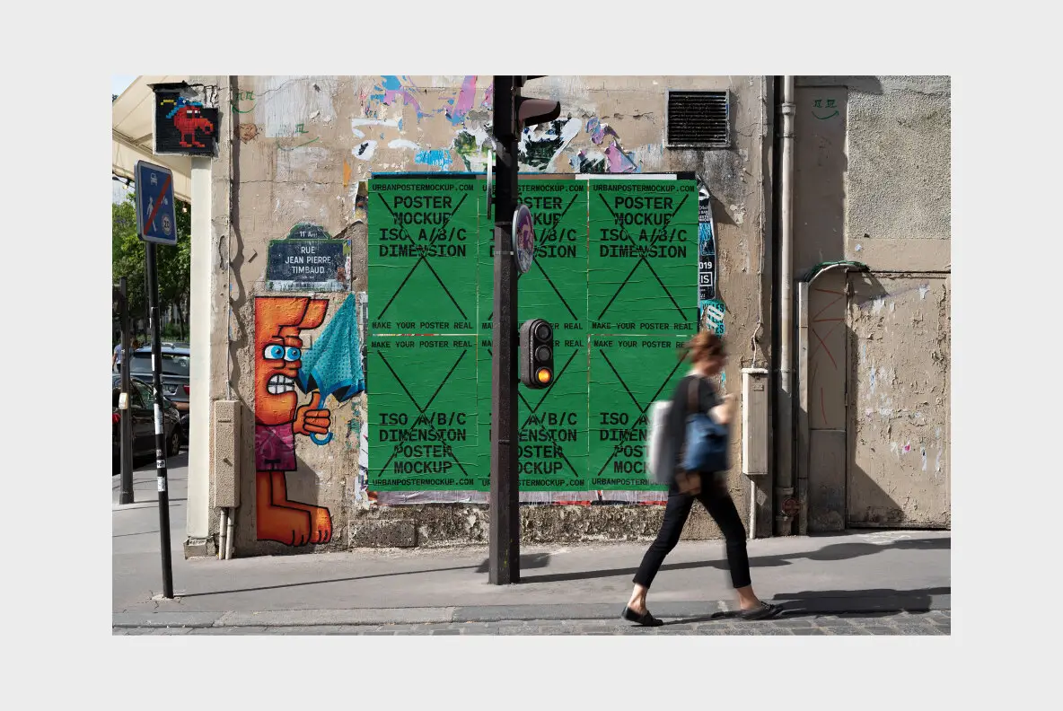 Urban Poster Mockup Vol.5 Graphics - YouWorkForThem