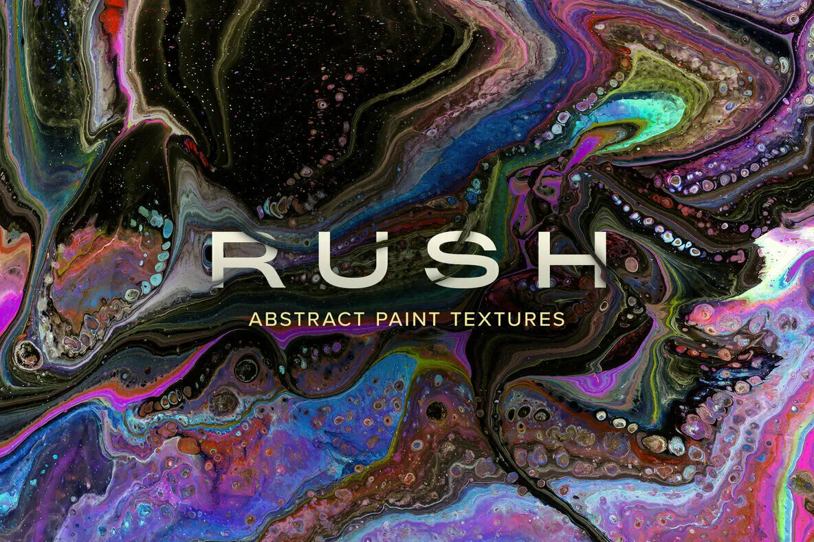 Rush – Super Hi-Res Abstract Paint Textures