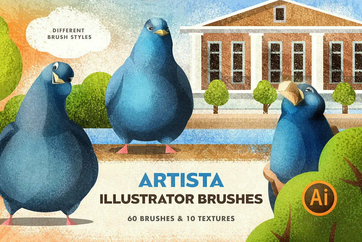 Artista Brushes for Illustrator