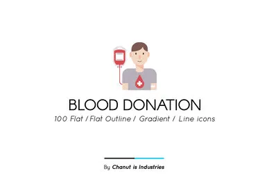 Blood Donation Premium Icon Pack