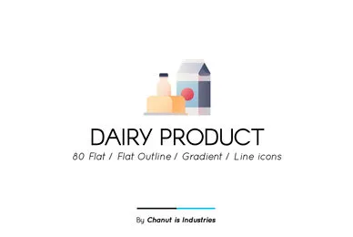 Dairy Product Premium Icon Pack