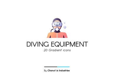 Diving Equipment Premium Icon Pack
