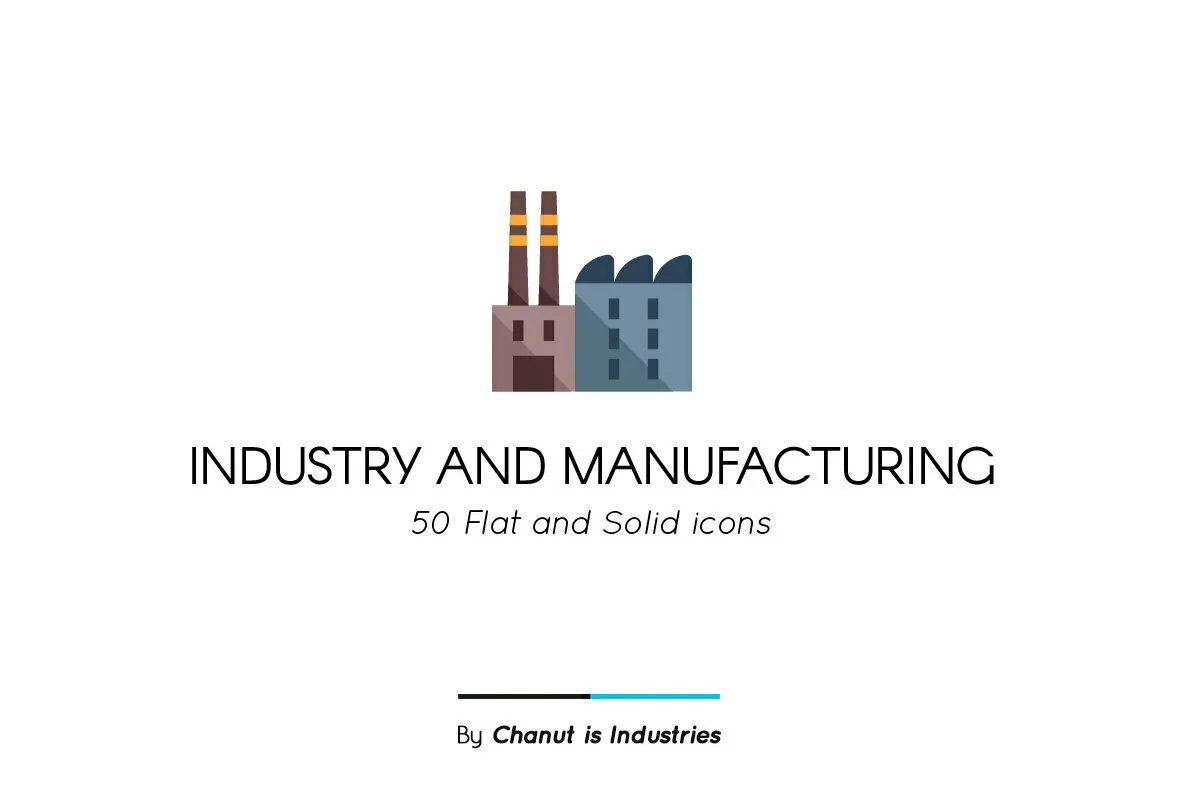 Industry and Manufacturing Premium Icon Pack
