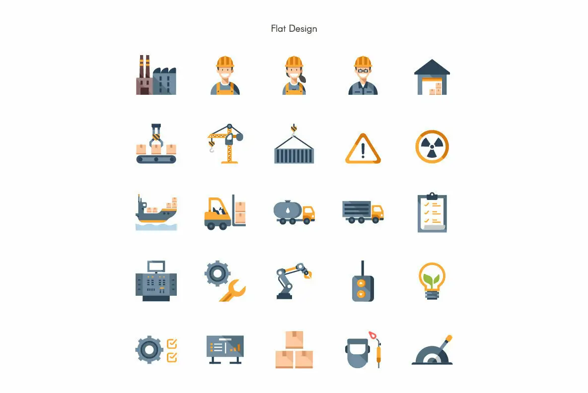 Industry and Manufacturing Premium Icon Pack Icons - YouWorkForThem