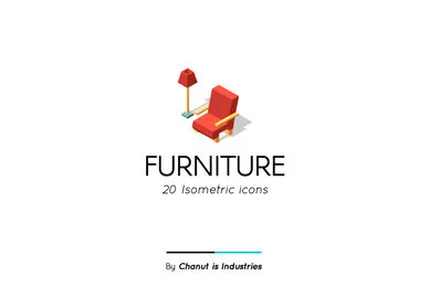 Furniture Isometric Premium Icon Pack